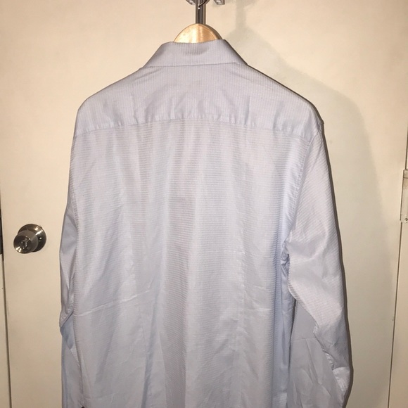 NWOT Kenneth Cole Reaction Blue Dress Shirt - Picture 4 of 5